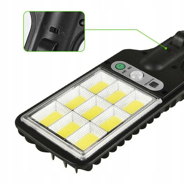 Street Solar Lamp 108 LED COB with Motion and Dusk-to-Dawn Sensor black 5908222228286