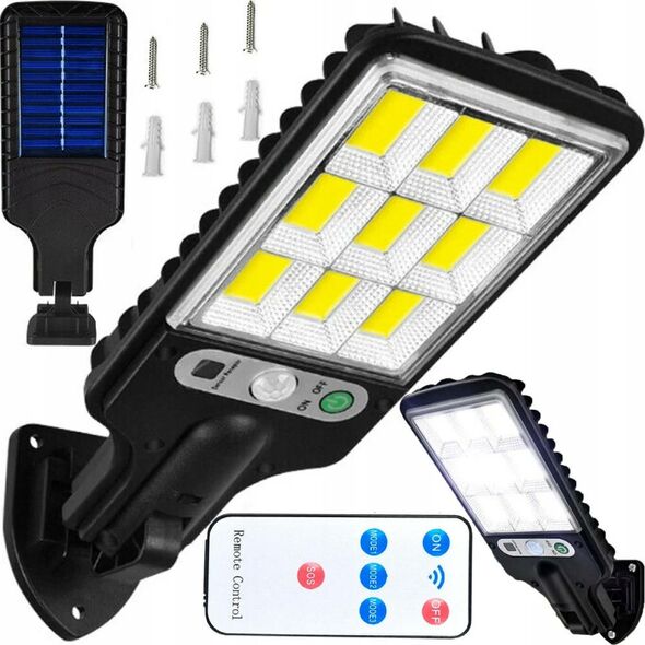 Street Solar Lamp 108 LED COB with Motion and Dusk-to-Dawn Sensor black 5908222228286