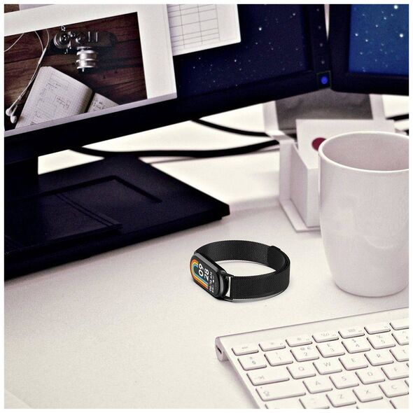 Strap for XIAOMI MI BAND 8 / 8 NFC Tech-Protect Milaneseband gold & pink 9490713935163