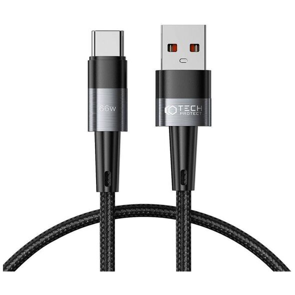 Cable 66W 6A 0,25m USB - USB-C Tech-Protect UltraBoost grey 9490713934128