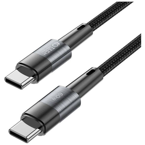 Cable 60W 3A 0,25m USB-C - USB-C Tech-Protect UltraBoost grey 9490713933923