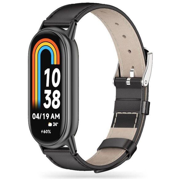Case XIAOMI MI BAND 8 / 8 NFC Tech-Protect LeatherFit black 9490713935347