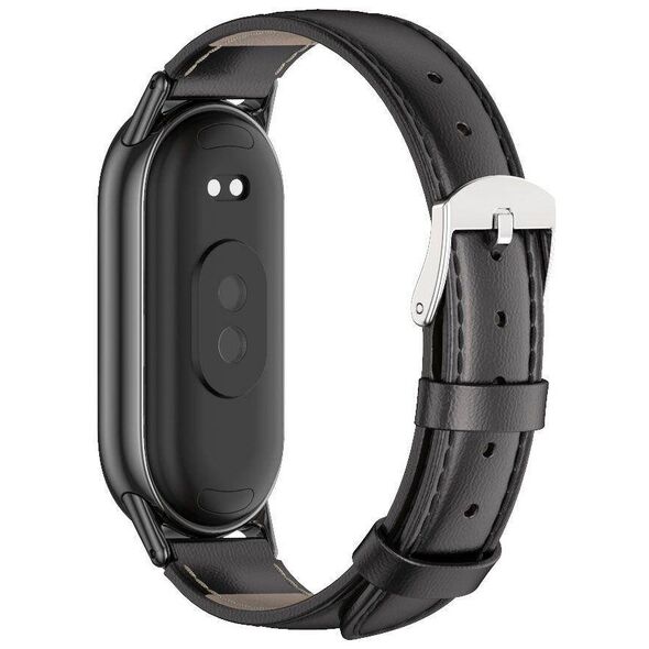Case XIAOMI MI BAND 8 / 8 NFC Tech-Protect LeatherFit black 9490713935347