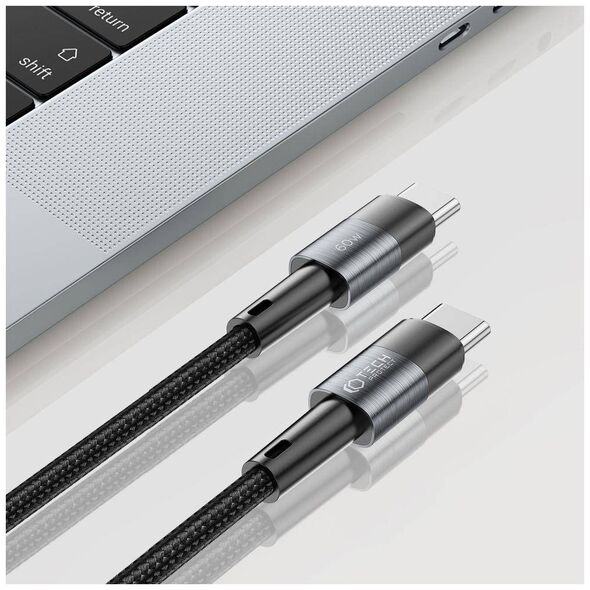 Cable 3A 60W 1m PD USB-C - USB-C Tech-Protect UltraBoost grey 9490713933978
