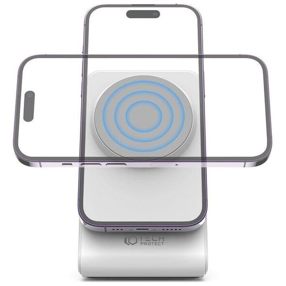 Wireless Charger 15W Magnetic MagSafe Tech-Protect QI15W-A23 white 9490713934364