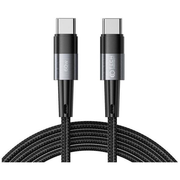 Cable 3A 60W 2m PD USB-C - USB-C Tech-Protect UltraBoost grey 9490713933985