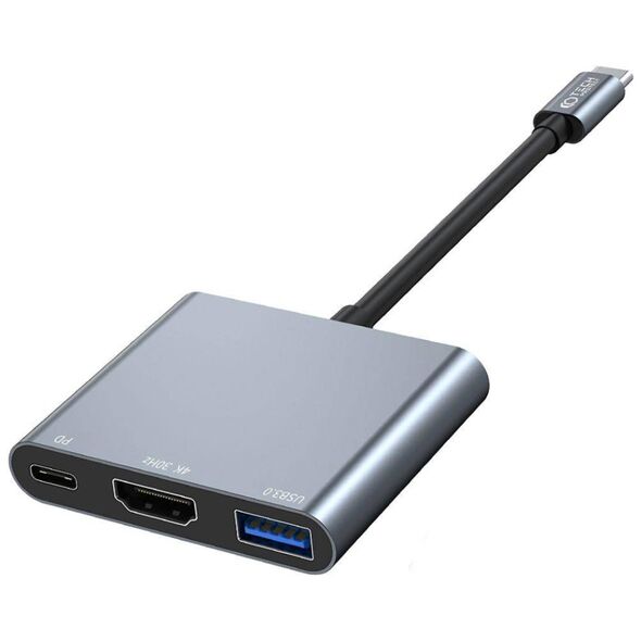 Adapter HUB 3in1 Tech-Protect V1-HUB grey 9490713935248