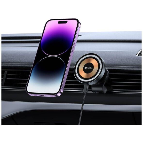 Wireless Vent Car Mount 15W MagSafe Tech-Protect MM15W-V5 black 9490713934739
