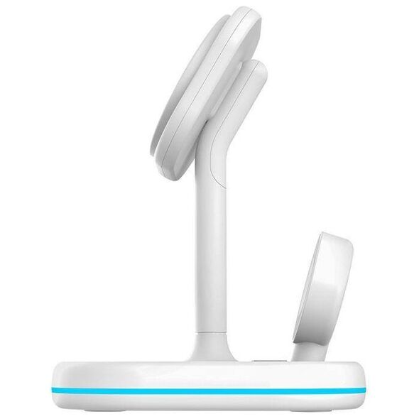 Magnetic Wireless Charger MagSafe 15W 3in1 Tech-Protect QI15W-A27 white 9490713934647