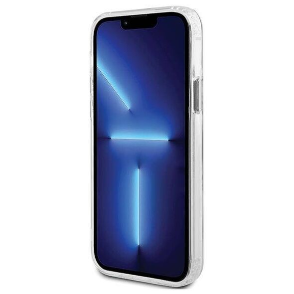 Original Case IPHONE 12 / 12 PRO Guess Hard Case Metal Outline Magsafe (GUHMP12MHTRMS) silver 3666339169947