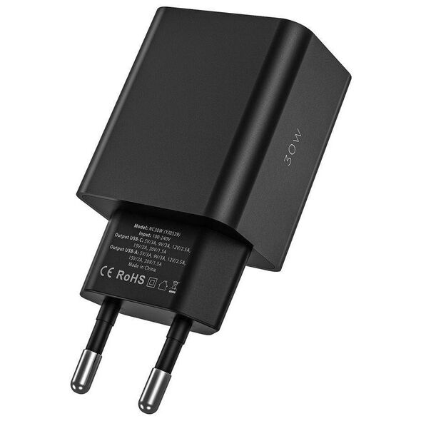 Ładowarka Sieciowa 30W PD USB-C + QC3.0 USB Tech-Protect NC30W biała 9490713935194