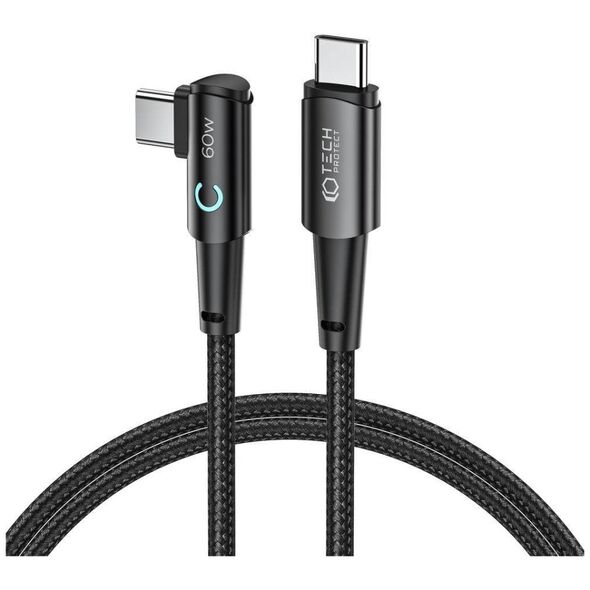 Cable 60W 6A 1m USB-C - USB-C Tech-Protect Ultraboost ”L” grey 9490713935293