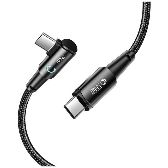 Cable 60W 6A 1m USB-C - USB-C Tech-Protect Ultraboost ”L” grey 9490713935293