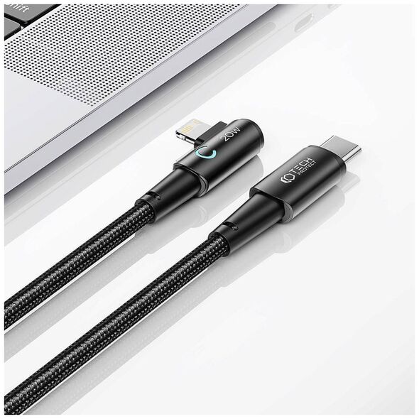 Cable PD 20W 3A 1m USB - Lightning Tech-Protect Ultraboost ”L” grey 9490713935330