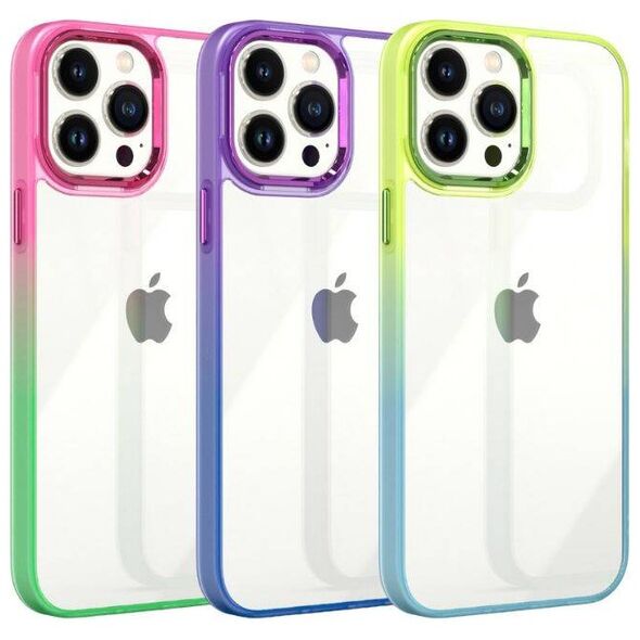 Case APPLE IPHONE 15 PRO MX Rainbow purple-blue 5901313079651