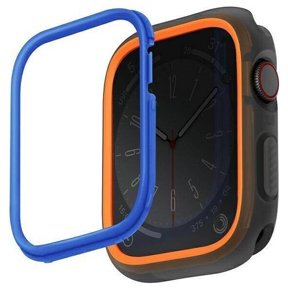 Case APPLE WATCH 4 / 5 / 6 / 7 / 8 / SE (42 / 44 / 45 MM) UNIQ Moduo orange - blue 8886463684429