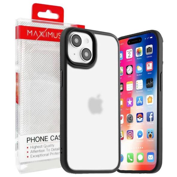 Case IPHONE 12 / 12 PRO MX Ribbed Cam black 5901313079958