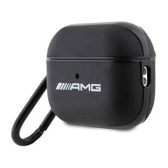 Original Case APPLE AIRPODS PRO 2 Mercedes AMG Cover Leather White Logo (AMAP2SLWK) black 3666339113605