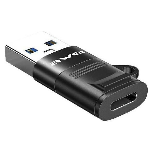Adapter USB-C - USB-A AWEI (CL-13) black 6954284000925