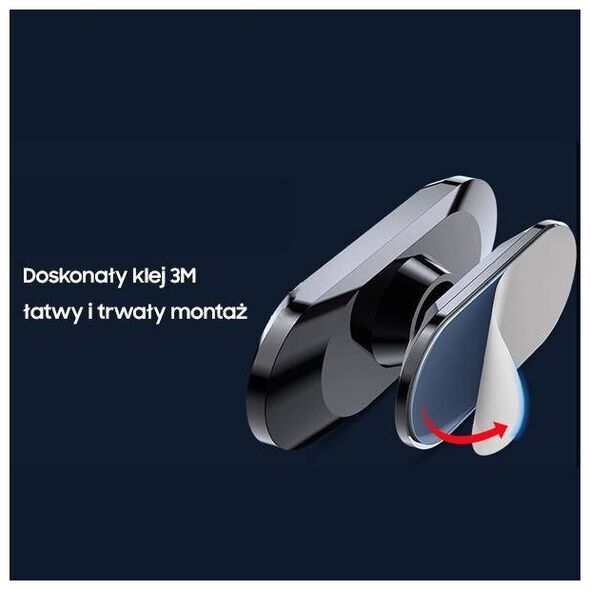 AWEI Cockpit Magnetic Car Holder (X20) grey/metal 6954284001090