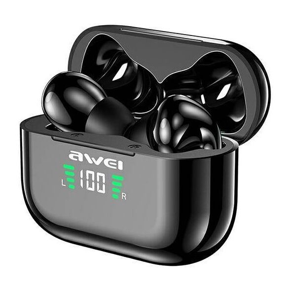 Bluetooth 5.1 TWS Headphones + AWEI Docking Station (T29P) black 6954284030250