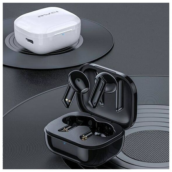 Bluetooth 5.1 TWS Headphones + AWEI Docking Station (T36) white 6954284091831