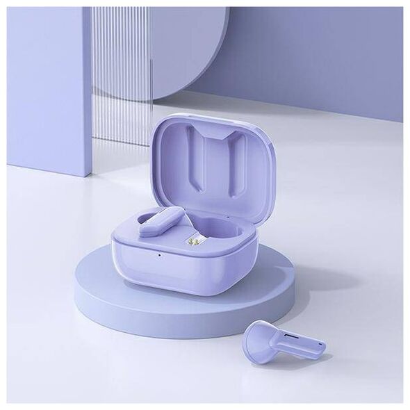 Bluetooth 5.1 TWS headphones + AWEI Docking Station (T36) purple 6954284092159