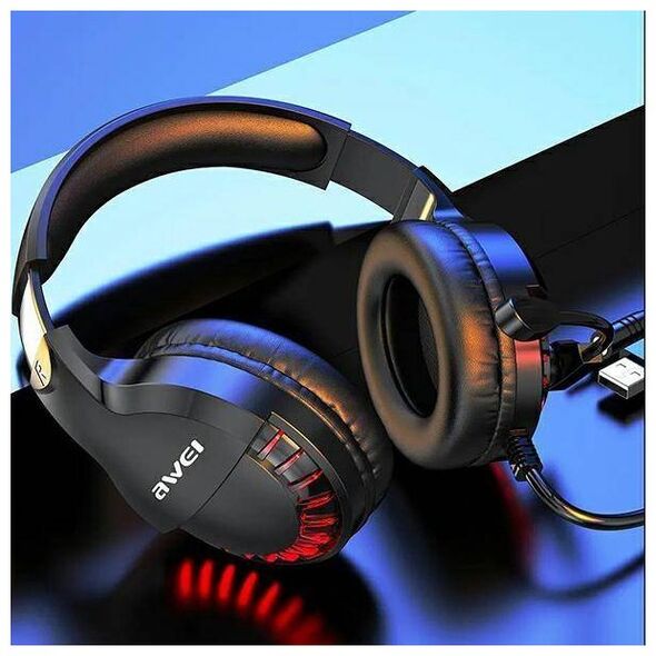 AWEI Gaming Headset with Microphone (ES-770i) black 6954284000703