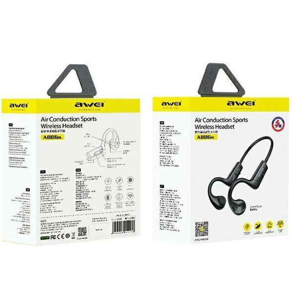 AWEI Air Conduction Headphones (A886BL) black 6954284041478
