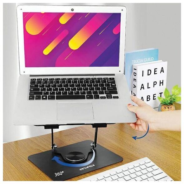 Rotating Desk Holder for Laptop up to 16" AWEI (X46) black 6954284004305