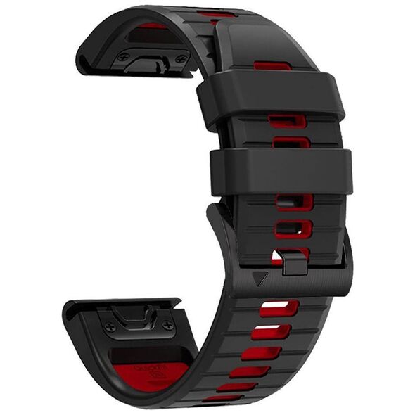 Strap for GARMIN FENIX 3 / 5X / 3HR / 5X PLUS / 6X / 6X PRO / 7X Tech-Protect IconBand black and red 9319456605082