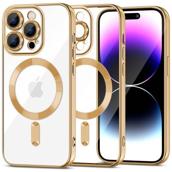 Case APPLE IPHONE 15 PRO Tech-Protect MagShine gold 9319456604115