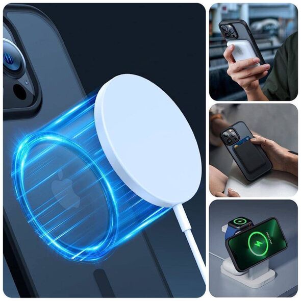 Case APPLE IPHONE 15 PRO MAX Tech-Protect Magmat MagSafe Matte black 9490713936535