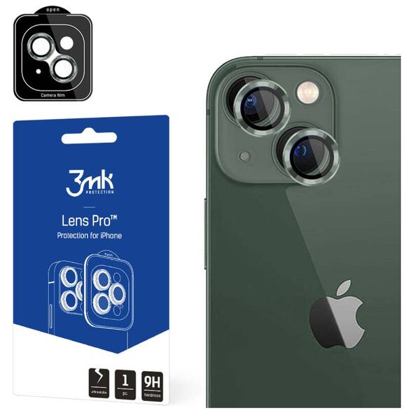 Tempered Glass for Camera APPLE IPHONE 15 PLUS 3MK Lens Protection Pro green 5903108528689
