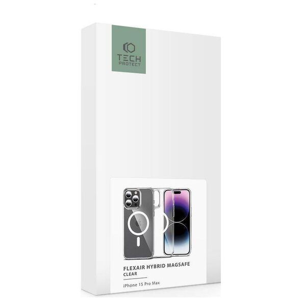 Case APPLE IPHONE 15 PRO MAX Tech-Protect FlexAir Hybrid MagSafe transparent 9490713936634