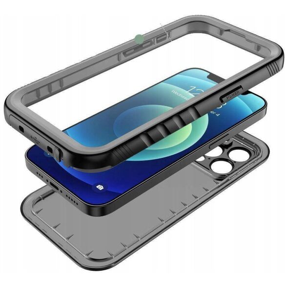 Case APPLE IPHONE 15 Tech-Protect Shellbox IP68 MagSafe black 9490713936559
