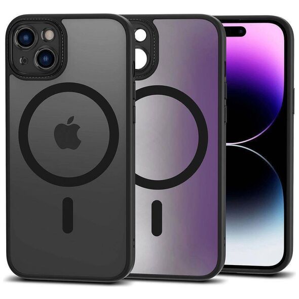 Case APPLE IPHONE 15 Tech-Protect Magmat Cam+ MagSafe Matte black 9319456604405