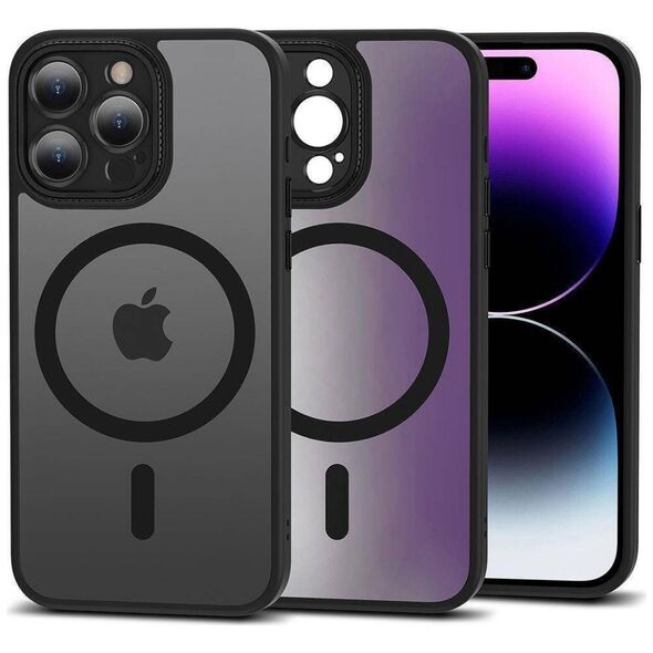 Case APPLE IPHONE 15 PRO Tech-Protect Magmat Cam+ MagSafe Matte black 9319456604412