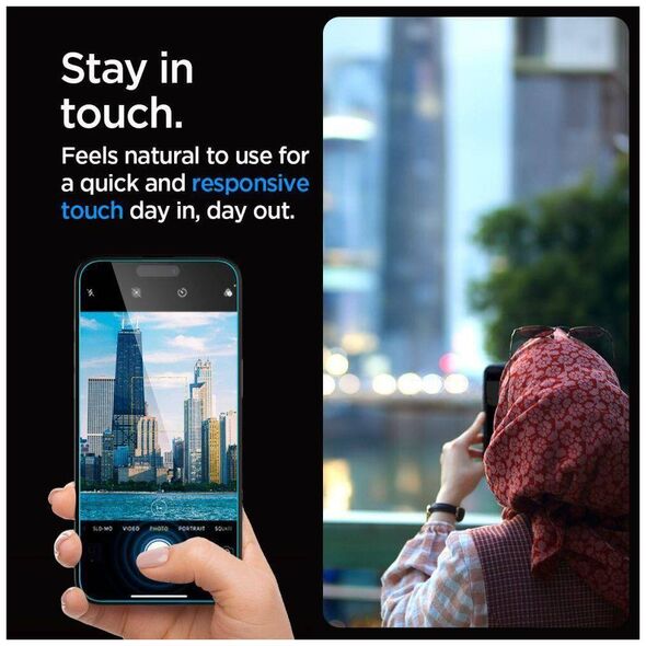 Tempered Glass APPLE IPHONE 15 Spigen Glas.tr "EZ Fit" Privacy 8809896754361