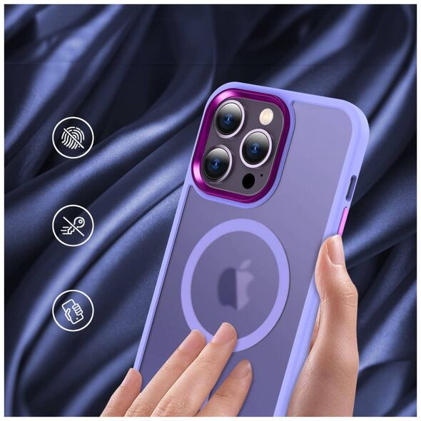 Case APPLE IPHONE 15 PRO MAX Matt MagSafe purple 5904161142805