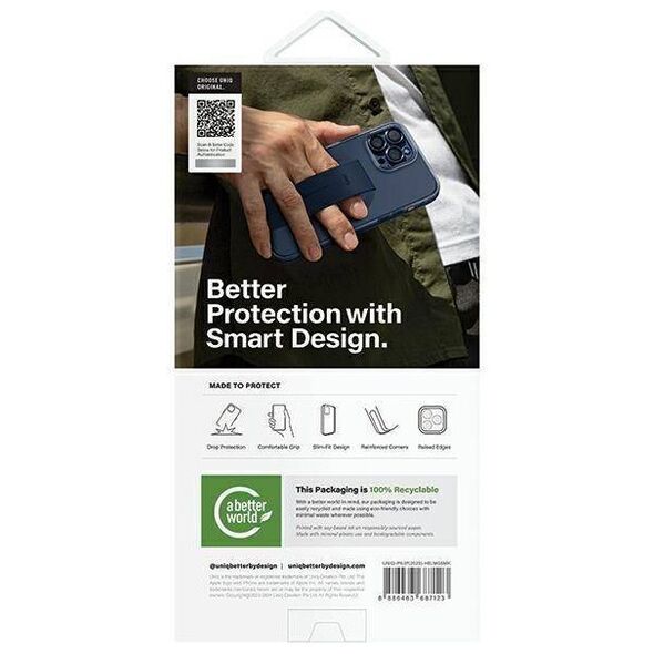 Original Case APPLE IPHONE 15 PRO UNIQ Heldro Mag black 8886463687123