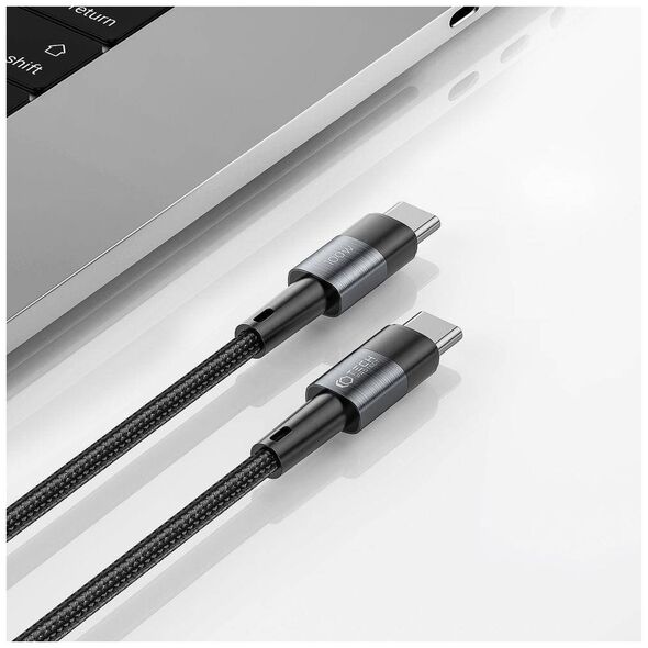 Cable 5A PD100W 2m USB-C - USB-C Tech-Protect Ultraboost grey 9319456606133