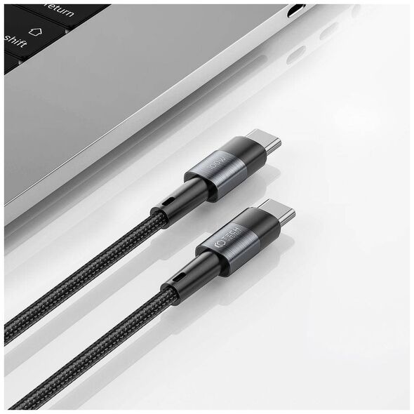 Cable 5A PD100W 3m USB-C - USB-C Tech-Protect Ultraboost grey 9319456606058