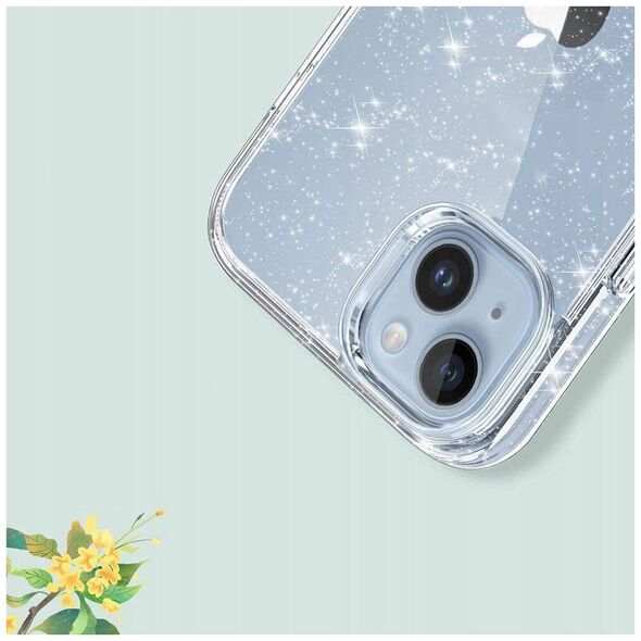 Case SAMSUNG GALAXY S23 Tech-Protect Flexair Hybrid Glitter transparent 9319456607031