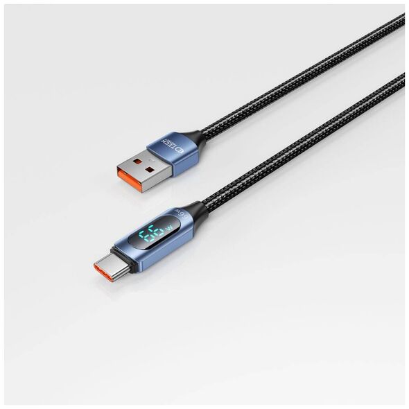 Cable 66W 6A 1m USB - USB-C Tech-Protect UltraBoost LED blue 5906203690671