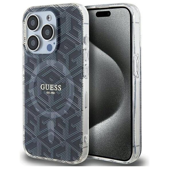 Original Case APPLE IPHONE 15 PRO MAX Guess hardcase IML GCube MagSafe (GUHMP15XHGCUSTGK) black 3666339221874