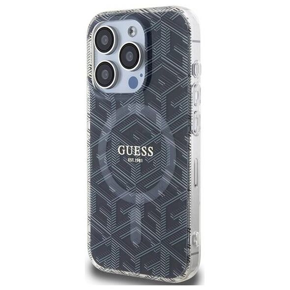 Original Case APPLE IPHONE 15 PRO MAX Guess hardcase IML GCube MagSafe (GUHMP15XHGCUSTGK) black 3666339221874