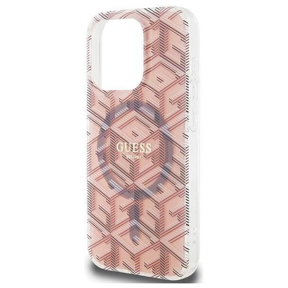 Original Case APPLE IPHONE 15 PRO MAX Guess hardcase IML GCube MagSafe (GUHMP15XHGCUSTGP) pink 3666339222017
