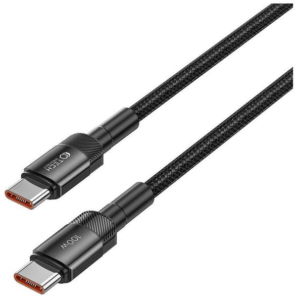 Cable USB Type - USB Type C PD100W / 5A 1m Tech-Protect UltraBoost EVO black 5906203690602