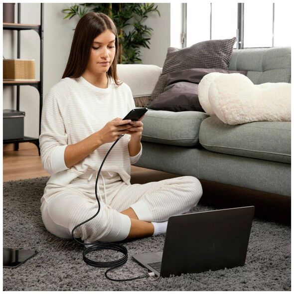 Cable USB Type - USB Type C PD100W / 5A 1m Tech-Protect UltraBoost EVO titanium 5906203690633